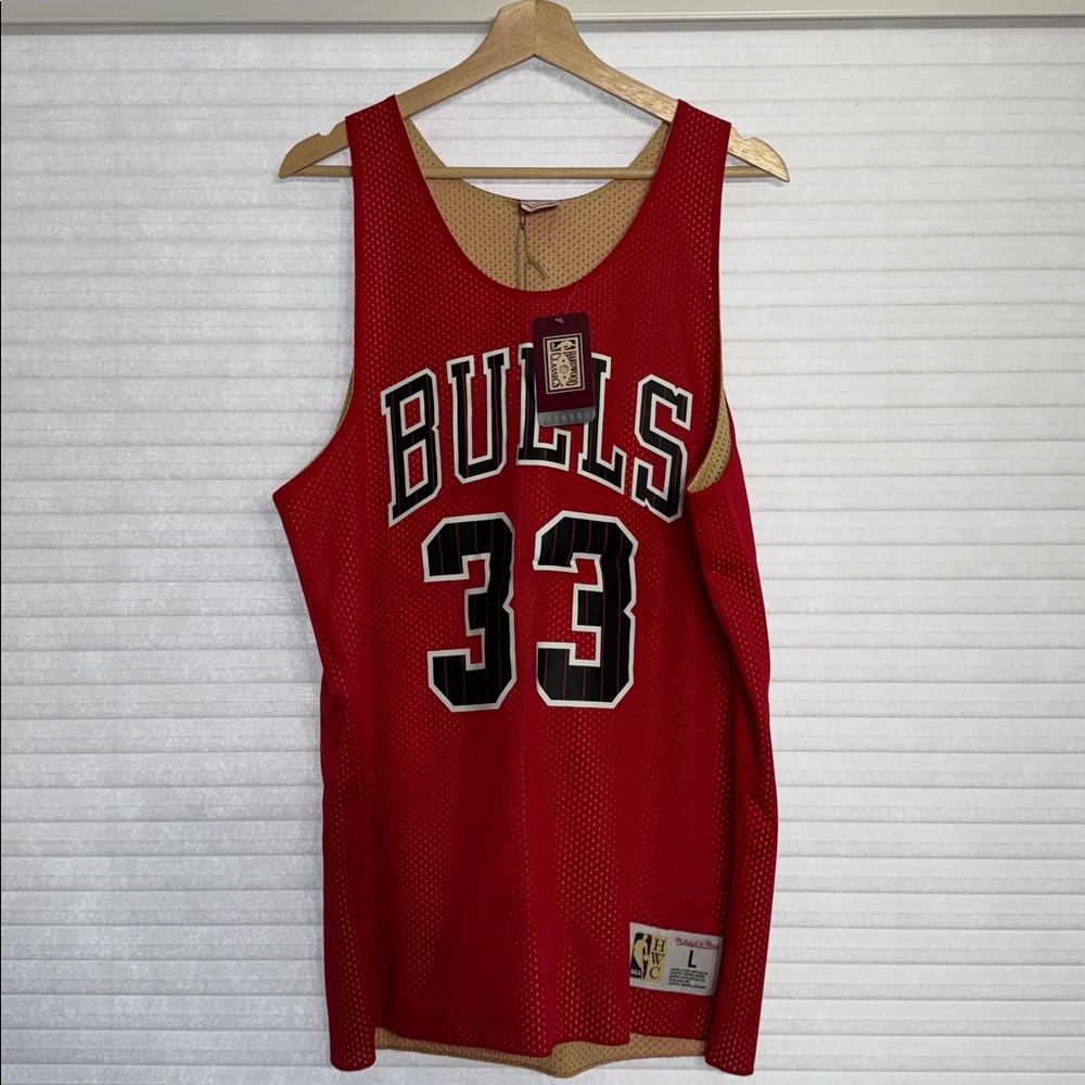 RARE Mitchell & Ness Scottie Pippen Bulls/All-Star Reversible Basketball Jersey.